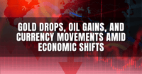 Gold Drops, Oil Gains, and Currency Movements Amid Economic Shifts