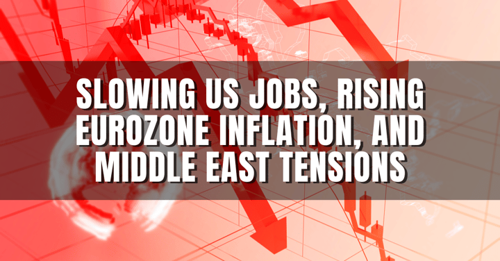 Slowing US Jobs, Rising Eurozone Inflation, and Middle East Tensions